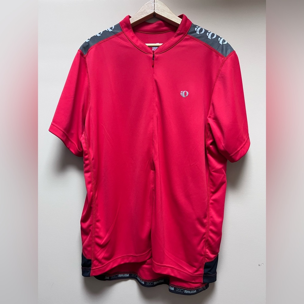 PEARL iZUMi SELECT SERIES Men's Cycling Jersey XXL Red half Zip 3 back pockets